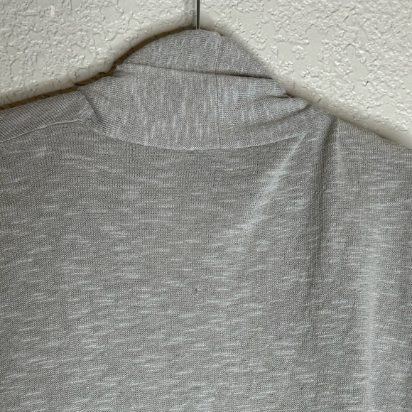 Eileen Fisher Organic Linen Cotton High Collar Cardigan Size SM Sweater - Picture 9 of 9